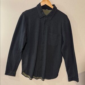 LULULEMON Dark Blue/ Navy Button-Up outer Shirt